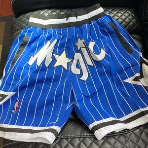 Orlando Magic Blue Throwback Shorts